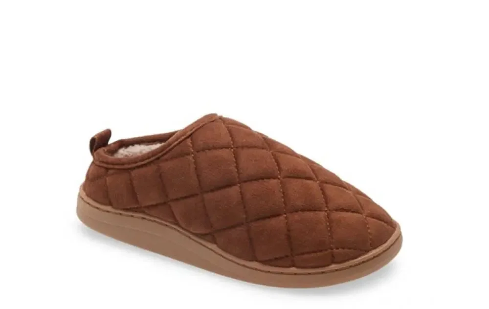 Steve Madden Kids BCramer Quilted Slipper in Cognac - M